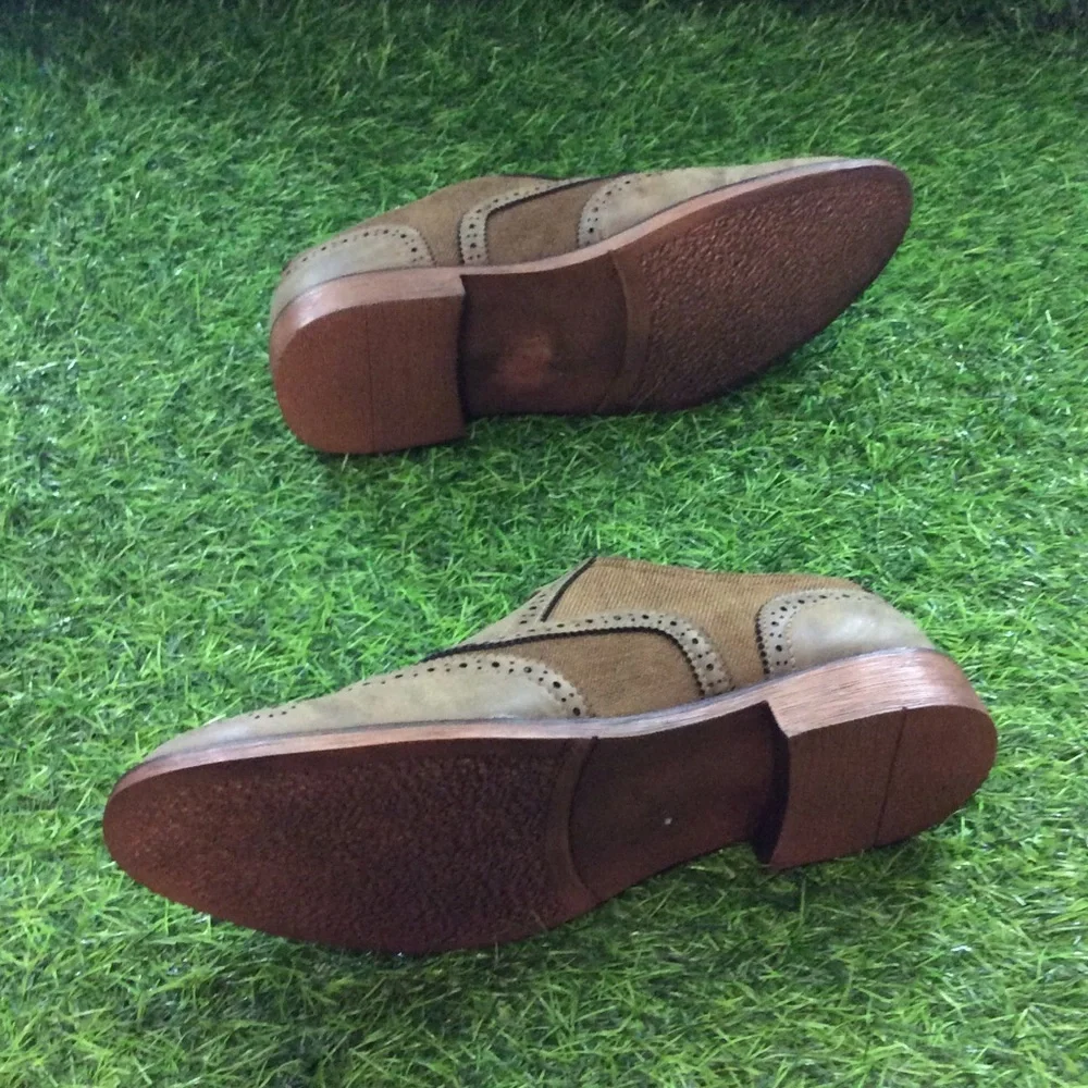 Henry Ferrera Men's Two-Tone Casual Oxford Shoes